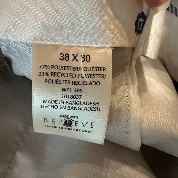 NWT Haggar Size 38x30 Dress Pants Olive Brown Classic Fit Plain Front Comfort - Picture 6 of 15